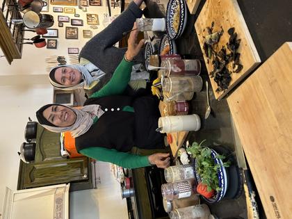 At the cooking class in Jordan. Andy Yemma