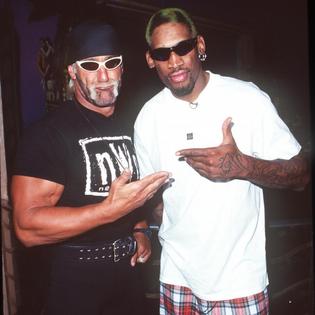 Bang Showbiz / Dennis Rodman teamed up with Hulk Hogan