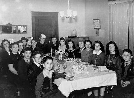 A Jewish family welcomes home their Navy man and gathers for a Passover Seder at their home in St. Paul, Minnesota in 1943. Minnesota Historical Society/CORBIS/Corbis Historical via Getty Images