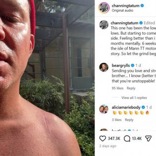 Bang Showbiz / Channing Tatum has been 'mentally up and down' more than any other time in his life while dealing with a shoulder injury