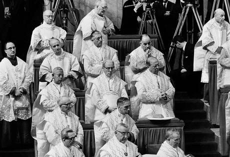 Cardinals at the Second Vatican Council in St. Peter’s Basilica, Vatican City in 1963.
              AP Photo