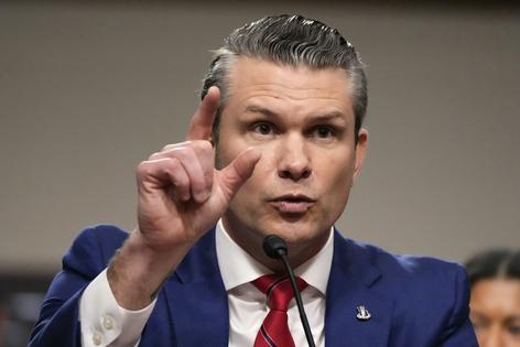 Pete Hegseth at his confirmation hearing in Washington, D.C., on Jan. 14, 2025.
              AP Photo/Alex Brandon