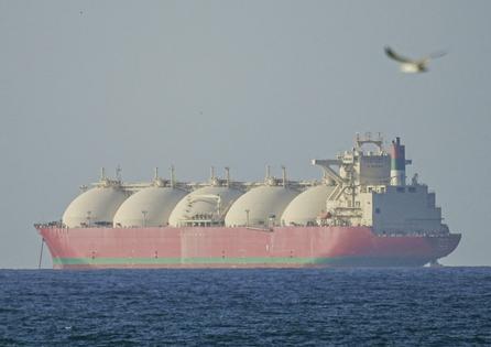 A vessel passes through the Strait of Hormuz following the announcement of a two-week ceasefire between the United States and Iran.
              Shady Alassar/Anadolu via Getty Images
