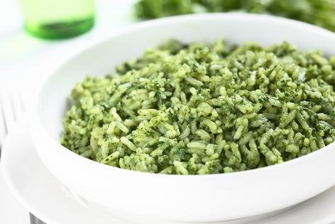 This Mexican-style green rice is a tasty accompaniment to grilled swordfish, spicy sauteed chicken breasts, or shrimp brochettes. (Dreamstime/TCA)
