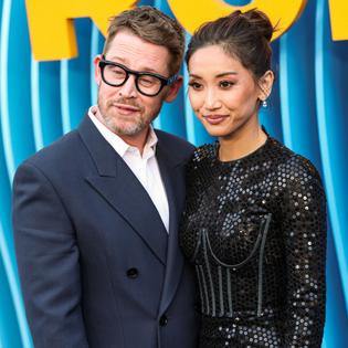 Bang Showbiz / Couple Macaulay Culkin and Brenda Song at the Running Point 2 premiere in Hollywood on April 15