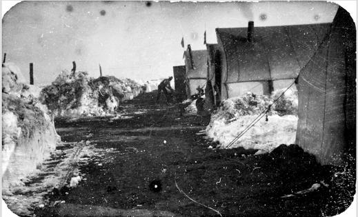 A photograph of the United Mine Workers of America camp for coal miners in Las Animas County, Colo.
              Denver Public Library, Special Collections