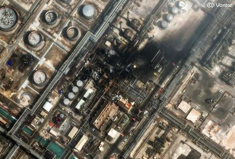A satellite photo shows damage from the war at Saudi Arabia’s Ras Tanura oil refinery, which must be repaired before full operations can resume.
              Satellite image (c) 2026 Vantor via Getty Images