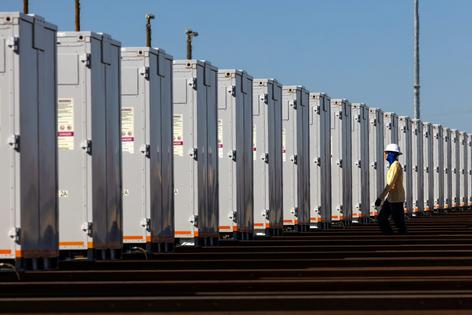Battery energy storage systems, like this one in California, can support their local communities with reliable energy.
              Irfan Khan/Los Angeles Times via Getty Images