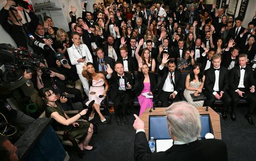 President Donald Trump takes questions at the White House on April 25, 2026, after a shooting incident at the White House Correspondents’ Dinner.
              Mandel Ngan/AFP via Getty Images