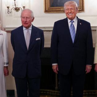 Bang Showbiz / King Charles made an admission about knitting during a trip to the US to visit President Donald Trump