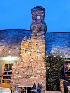 This is a unique chimney built by a creative, artistic mason. While it looks like it should be in a fairy tale, it can be a very safe chimney for wood-burning fires. (Tim Carter/Tribune Content Agency/TNS)