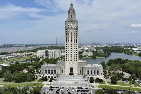 The Louisiana state Capitol in Baton Rouge.
              AP Photo/Stephen Smith