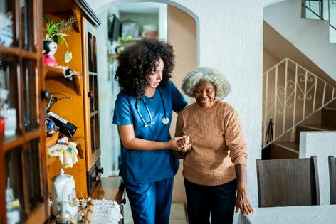 By helping low-income older people pay for home health aides, Medicaid makes it possible for many Americans to stay in their own residences instead of having to relocate to a professional care facility.
              FG Trade Creative/E+ via Getty Images