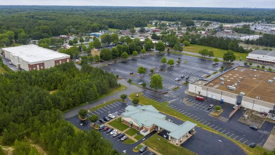 Police got cellphone data for many people who happened to be in this area near the time of a bank robbery. AP Photo/Steve Helber