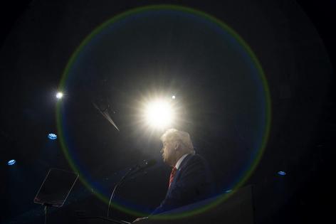 President-elect Donald Trump speaks during Turning Point USA's AmericaFest at the Phoenix Convention Center on Dec. 22, 2024, in Arizona.  Rebecca Noble/Getty Images