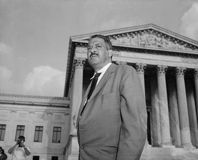 When Batson v. Kentucky was decided, Justice Thurgood Marshall warned that the decision would not end racial discrimination in jury selection.
              Bettmann/Getty Images