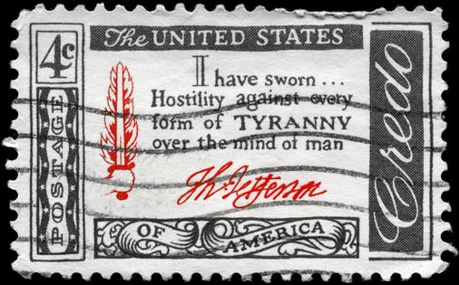 Many of the thousands of letters between the two founders attest to their deep commitment to religious freedom. AlexanderZam/iStock via Getty Images Plus