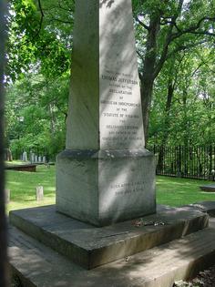 Thomas Jefferson asked that his gravesite commemorate three of his accomplishments, including writing Virginia’s statute for religious freedom.
              Christopher Hollis/Wikimedia Commons