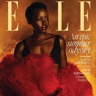 Bang Showbiz / Lupita Nyong'o covers ELLE UK magazine