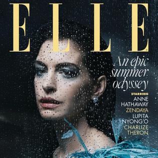 Bang Showbiz / Anne Hathaway covers ELLE UK magazine.
