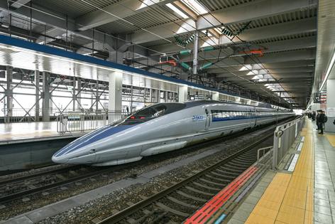 The nose of a Japanese high-speed train resembles a kingfisher’s beak.
Artur Widak/NurPhoto via Getty Images