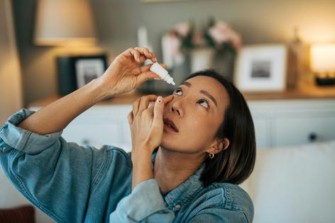 Eye drops can provide some relief from itchy eyes.
milorad kravic/E+ via Getty Images