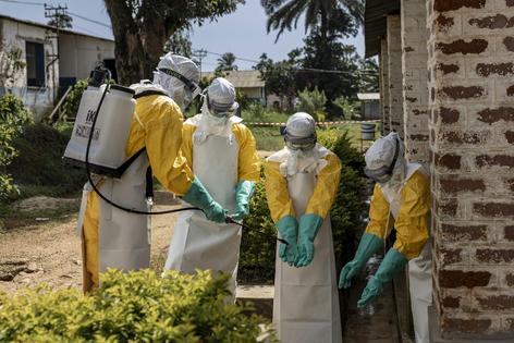 The Democratic Republic of Congo is scaling up health operations to contain the Ebola epidemic. Michel Lunanga/Getty Images