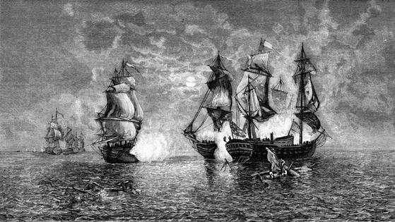 Schooners like these played a vital role in the American Revolution. wynnter/iStock via Getty Images Plus