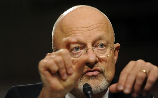 James Clapper, nominated by President Barack Obama for director of national intelligence, testifies at his Senate Select Intelligence Commitee confirmation hearing on July 20, 2010.
Melina Mara/The Washington Post via Getty Images