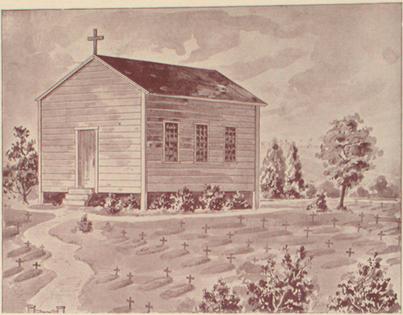 The first Catholic parish in Cincinnati originally met in a small building just outside city lines.
Cincinnati Public Library via Wikimedia Commons