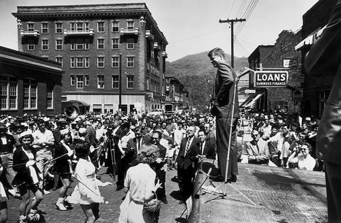 John F. Kennedy campaigns in West Virginia on May 10, 1960.
Corbis/Corbis Historial via Getty Images