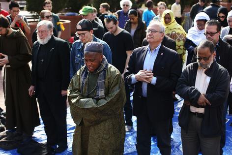 An interfaith prayer service in New York City. Spencer Platt/Getty Images