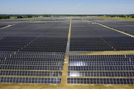 NextEra Energy has invested in renewable energy projects, including this solar farm in Michigan.
              Jim West/UCG/Universal Images Group via Getty Images