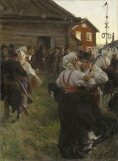 Swedish painter Anders Zorn completed ‘Midsommardans’ in 1897.
National Museum of Sweden via Wikimedia Commons