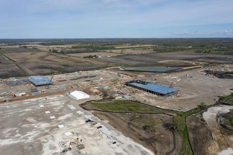 Many residents opposed the construction of this $16 billion data center in Saline, Mich., developed by Related Digital for Oracle and Open AI.
              Jim West/UCG/Universal Images Group via Getty Images