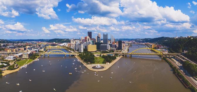 Pittsburgh's three rivers are monitored for water quality under federal Clean Water Act standards. pawel.gaul/E+ collection via Getty Images