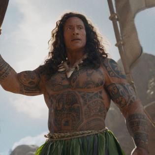 Bang Showbiz / Dwayne Johnson in Moana.