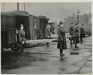 The U.S. military adopted the flu vaccine mandate after the 1918 influenza pandemic.
              Library of Congress