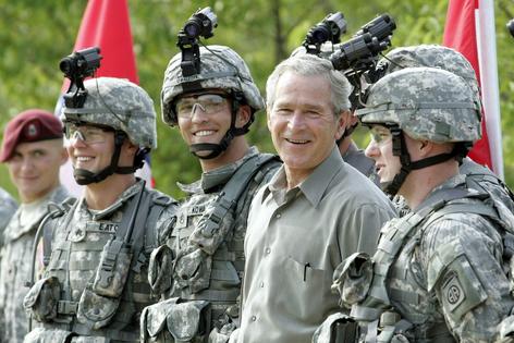 President George W. Bush signed statements in 2006 to bypass a ban on torture.
              AP Photo/Pablo Martinez Monsivais, File