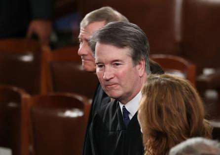 Supreme Court Associate Justice Brett Kavanaugh wrote the majority opinion in the campaign finance case.
Win McNamee/Getty Images