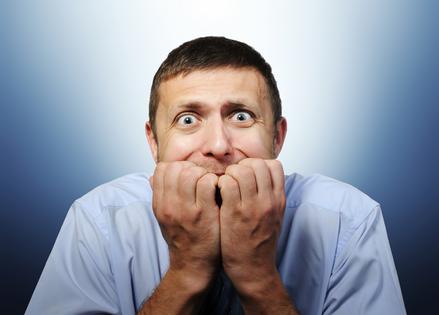 Fearful man. Dreamstime/TCA