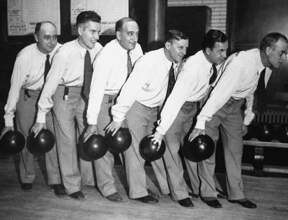 Bowling leagues were famously a place to mingle with other community members.
Gamma-Keystone via Getty Images
