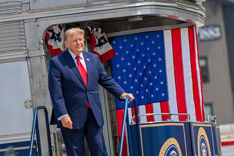 MEDORA, NORTH DAKOTA - JULY 01: Donald Trump attends the Inaugural Events Of The Theodore Roosevelt Presidential Library on July 01, 2026 in Medora, North Dakota.  (Photo by Bryan Bedder/Getty Images for Theodore Roosevelt Presidential Library)