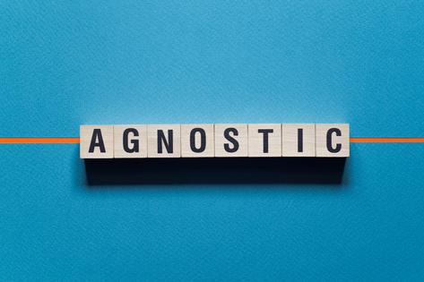 Agnostic word concept on cubes. Dreamstime/TCA