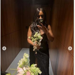 Bang Showbiz / Ashley Smith caught Taylor Swift's bouquet (c) Instagram