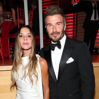 Bang Showbiz / David Beckham pokes fun at wife Victoria.