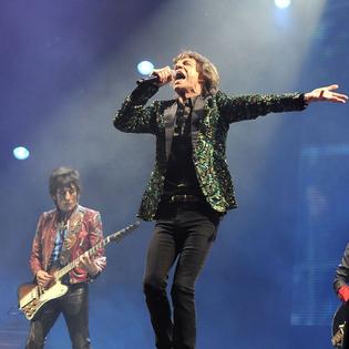 Bang Showbiz / Sir Mick Jagger on stage at Glastonbury in 2013