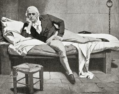 An artist’s rendering of Miranda in his prison cell in Sevilla, Spain.
Universal History Archive/Universal Images Group via Getty Images