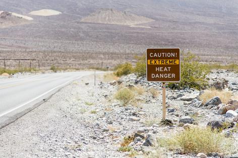 Travelers to Death Valley are warned of the extreme heat conditions they may encounter. tobiasjo/iStock via Getty Images Plus