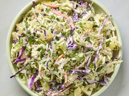 Pineapple is key to a refreshing sweetness in this easy, make-ahead slaw. (Alex Lepe/TCA)